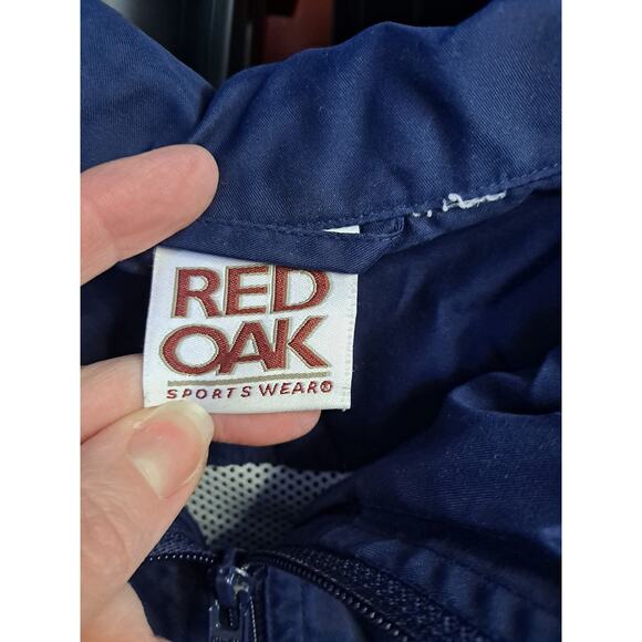 Red Oak Men's Blue Penn State L 1/4 Zip Pull Over Windbreaker Jacket Size - Picture 4 of 8